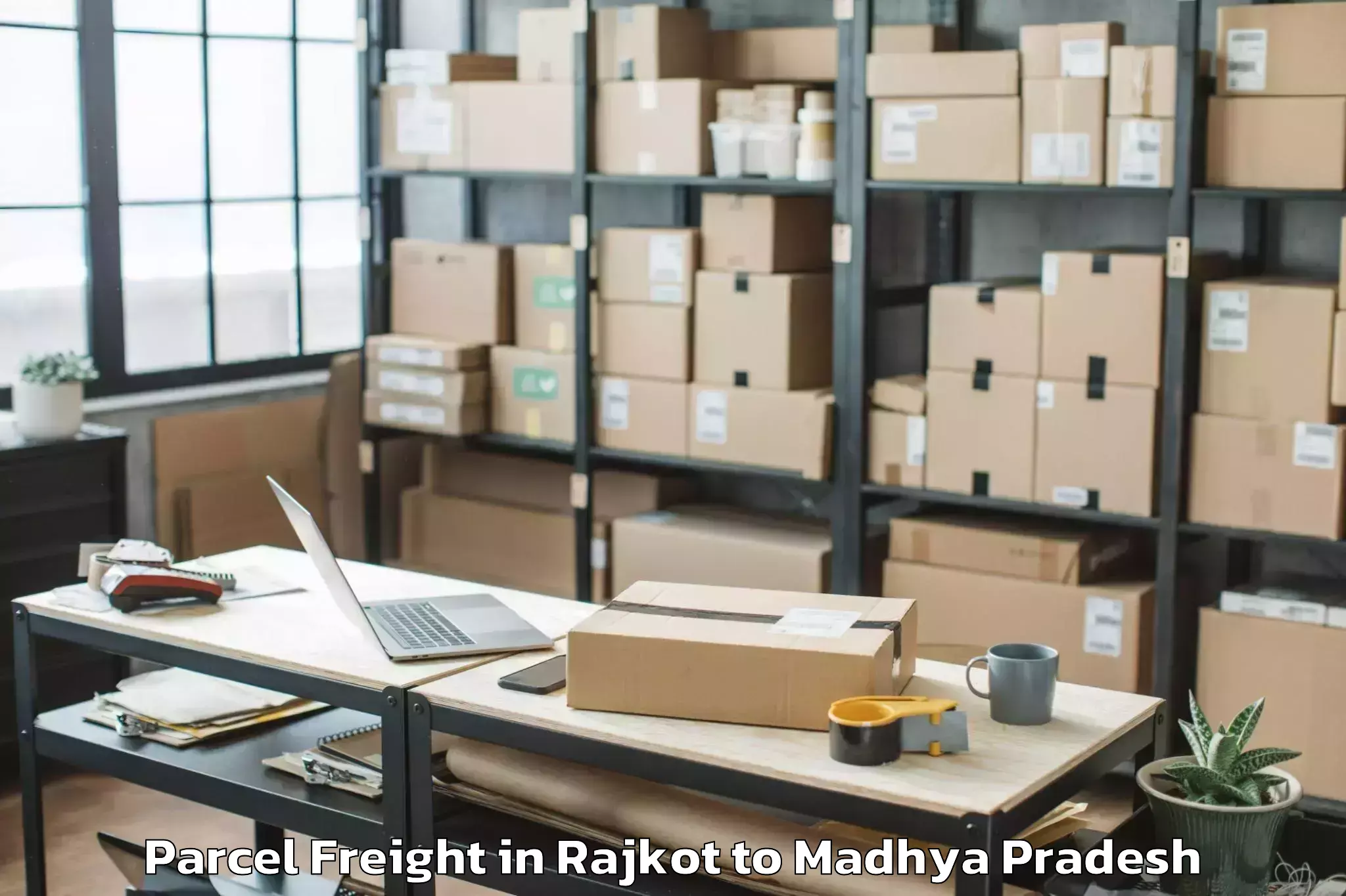 Efficient Rajkot to Batiyagarh Parcel Freight